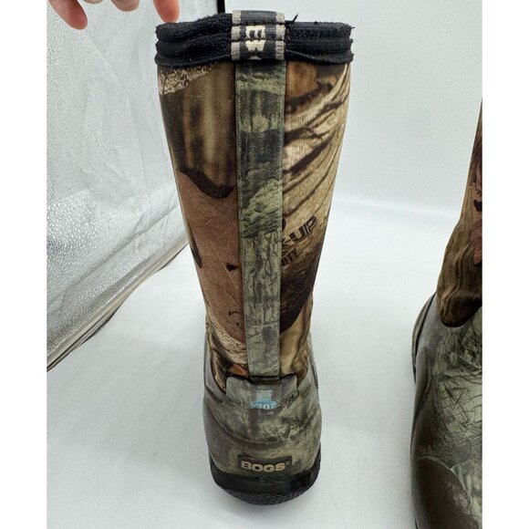 Bogs Youth Classic High Mossy Oak Hunting Boots 10" Camo Outdoors Pull On Rubber - Picture 6 of 14